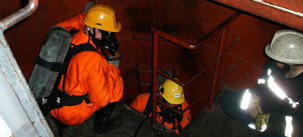 Confined spaces work
